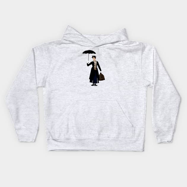 Mary Poppins Kids Hoodie by kobiborisi